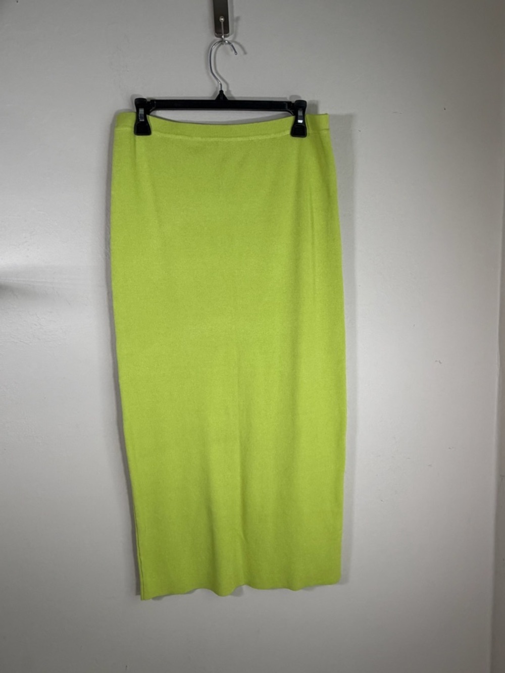 CeCe Neon Lime Knit Maxi Skirt